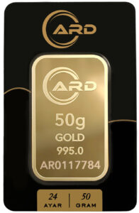 50 gr 24 Ayar ARD Külçe Altın